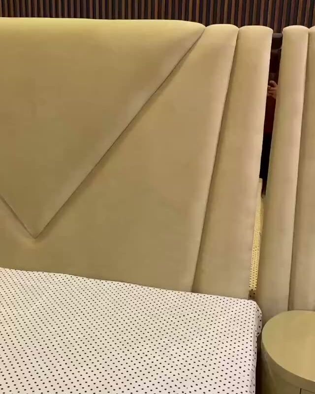 Channel-stitched velvet bed